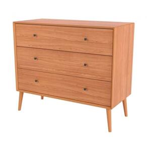 Cômoda 3 Gavetas em Mdf Nature Freijó 110x95x50 cm Dalla Costa Tw50jj