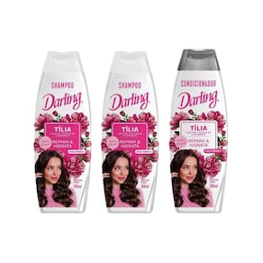 Kit Darling Tilia 2 Shampoos 350Ml + 1 Condicionador 350Ml