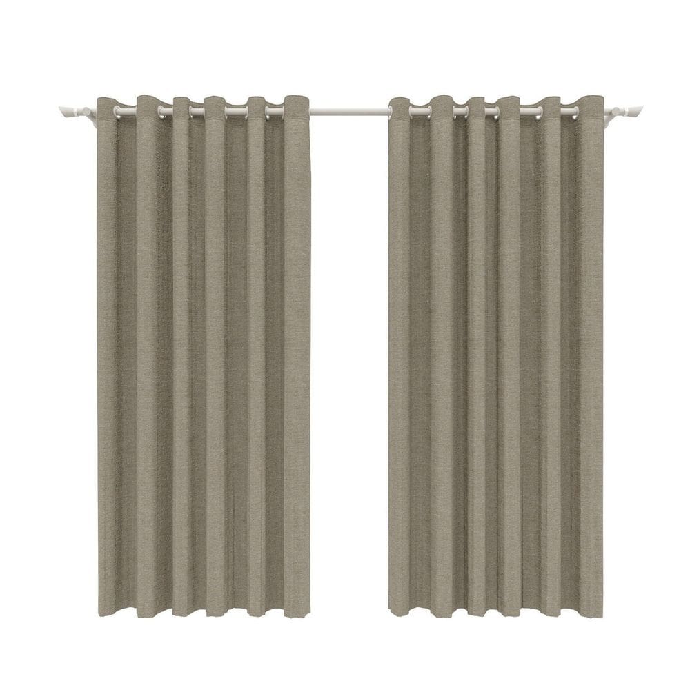 Cortina em Linho 400cm X 250cm Flat  Cinza