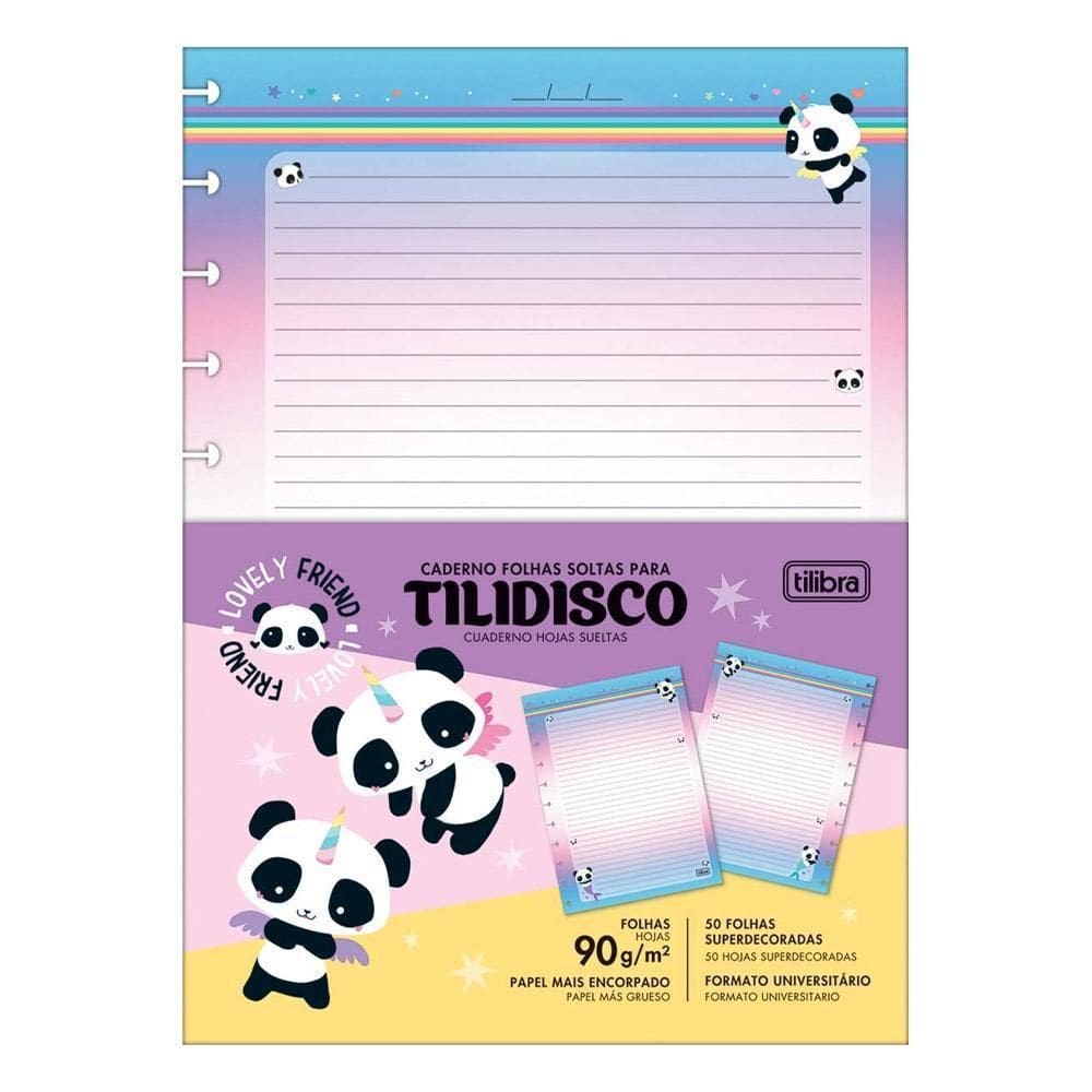 Refil Tilidisco Universitário Lovely Friend 50Flhs Tilibra