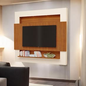 Painel Tv Ripado Com Led Riviera Para Tv Até 75 Polegadas