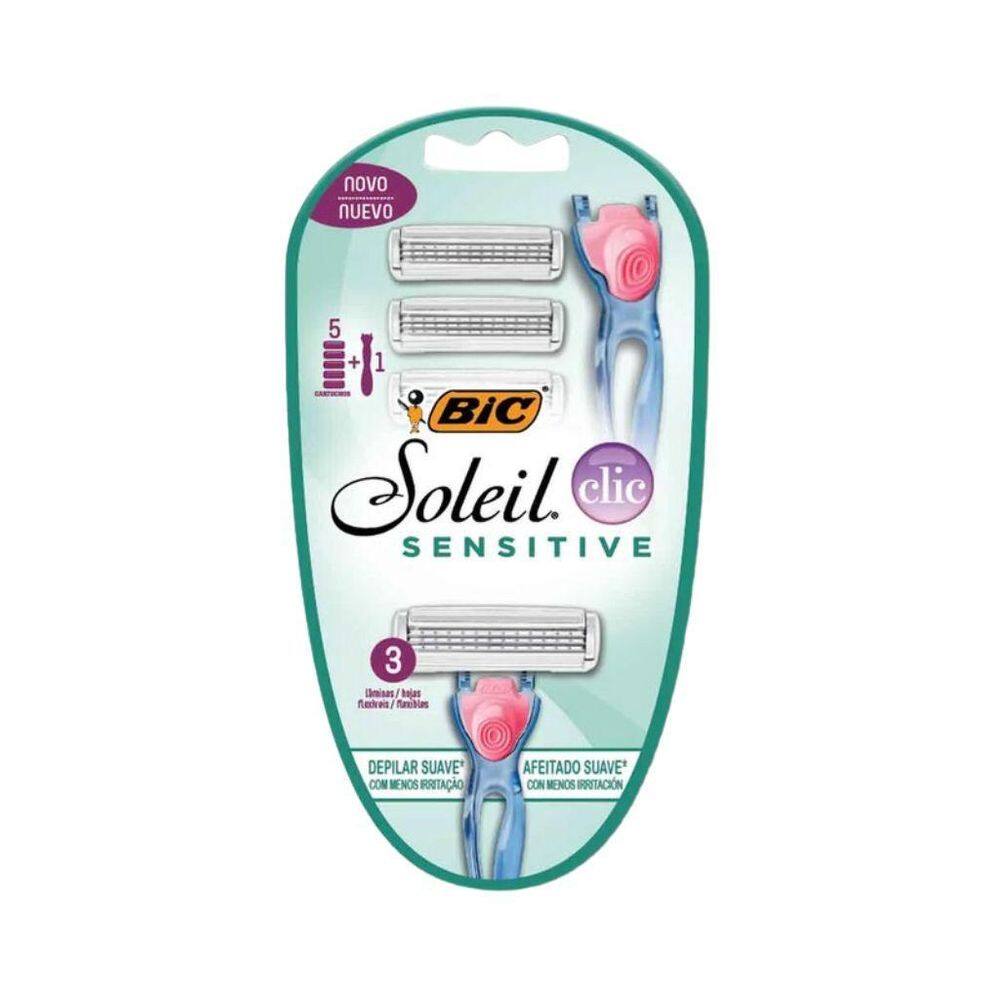 Aparelho Depilatorio Bic Soleil Cli Sensitive 5 Cargas