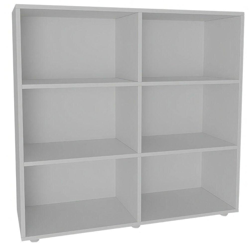 Estante Livreiro 6 Nichos Geórgia - Branco