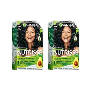 Coloraçao Nutrisse 210 Preto Azulado / Jabuticaba-Kit 2Un