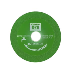 Disco Diamantado Corta Vidro 22,23/20Mm X 110Mm Diametalic
