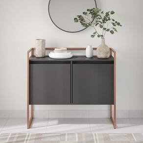 Buffet Industrial Para Sala Irlanda Preto Cobre