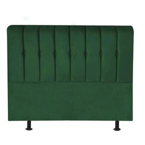 Cabeceira Estofada Kiara 195cm King Size Box Quarto Suede Verde - Gat Magazine