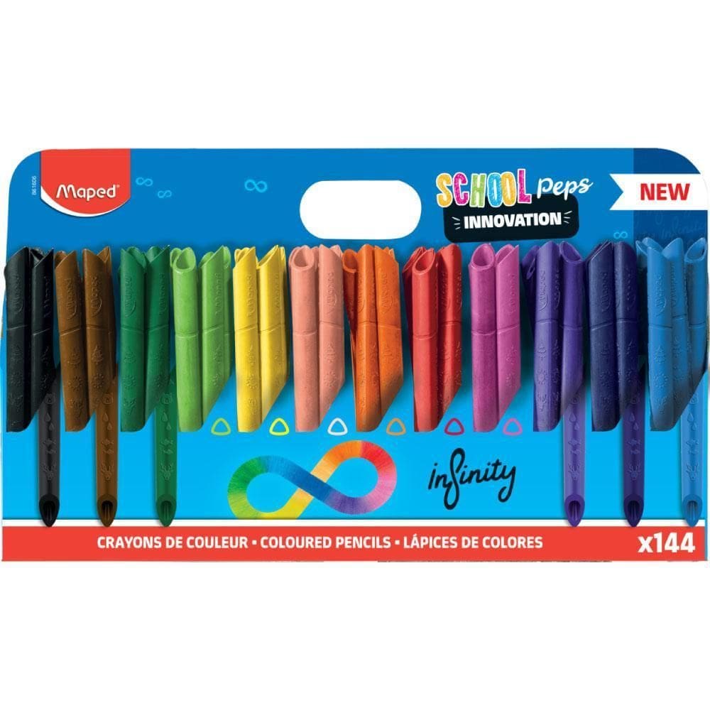 Lápis De Cor Colorpeps Infinity School 144 Cores Maped