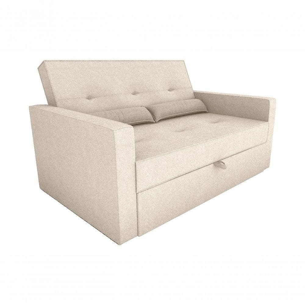 Sofá Cama 2 Lugares 140cm Anne Bouble Cinza Matrix Bouble Cinza - Cinza