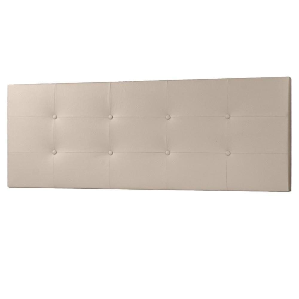Cabeceira Painel Queen 1,60m Berlim Material Sintético Bege Sky Mobile