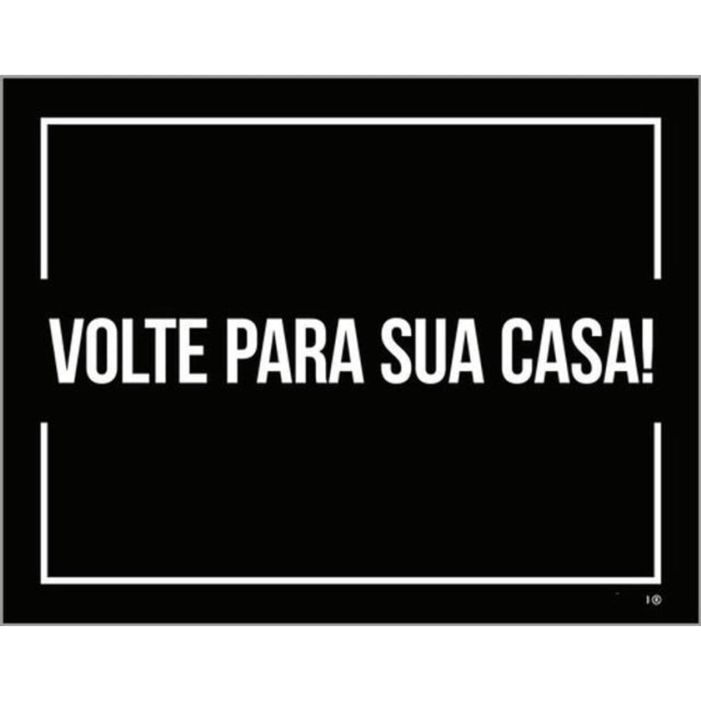 Kit 3 Placas Volte Para Sua Casa