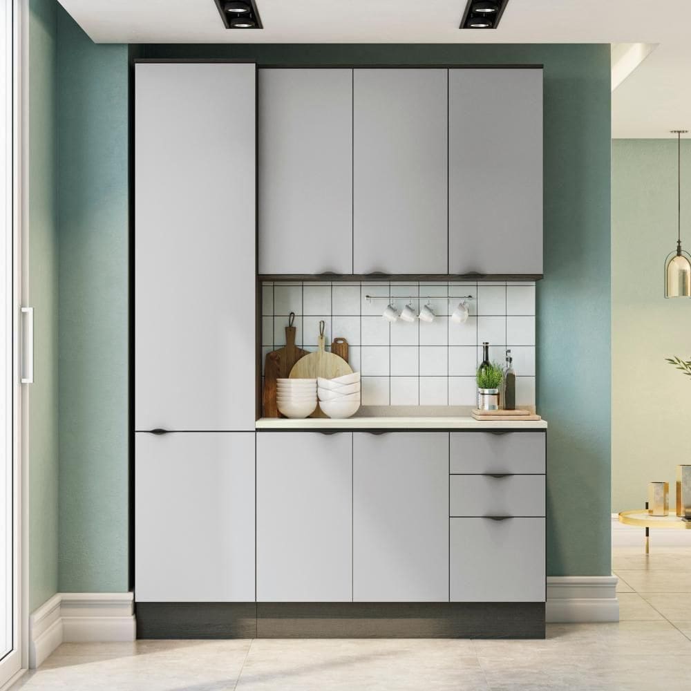 Cozinha Compacta Kappesberg Nox Onix/steel 4 Peças