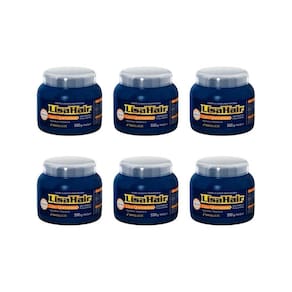 Creme Alisante Lisahair Liso Queratina 550G - Kit Com 6Un