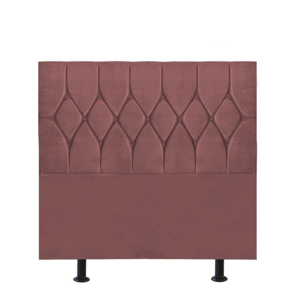 Cabeceira Estofada Istambul Capitonê 100cm Solteiro Box Quarto Suede Rose Gold - Gat Magazine