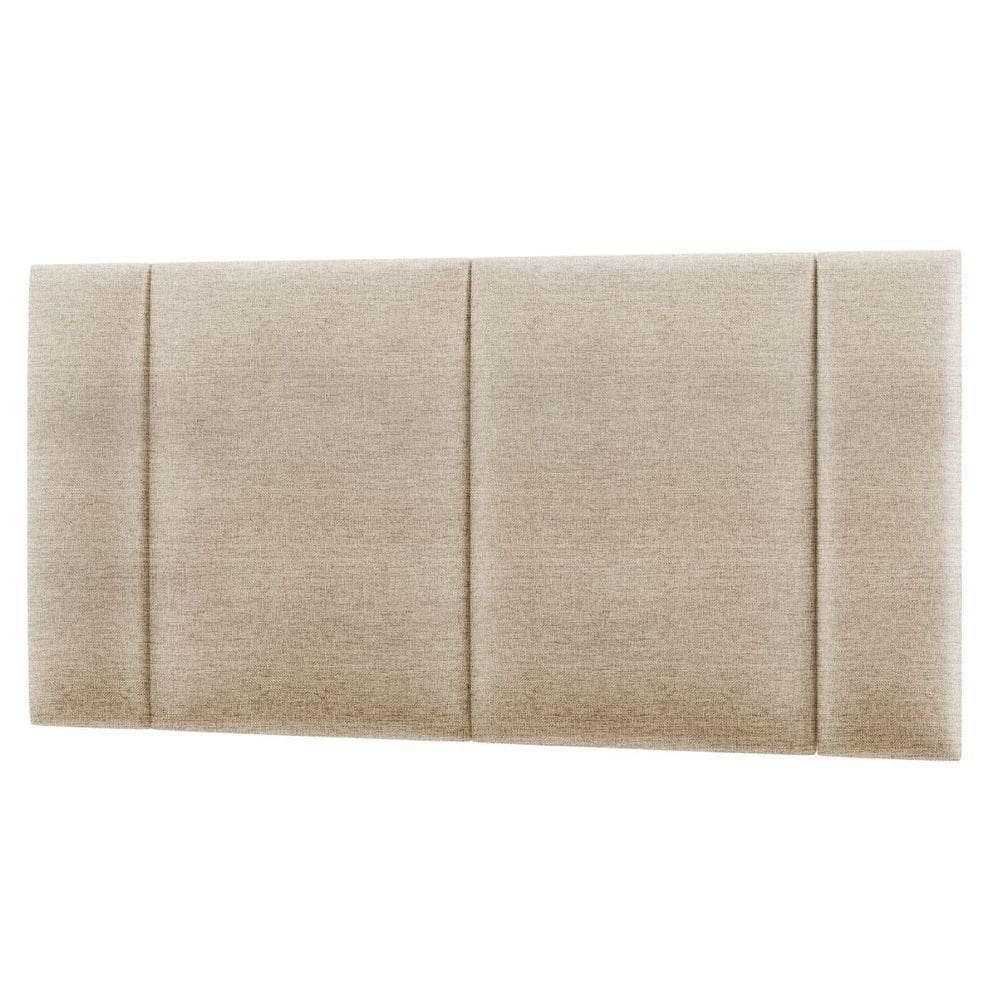 Cabeceira Estofada Iluminação Led Cama Box Casal 140 Cm linho Bege