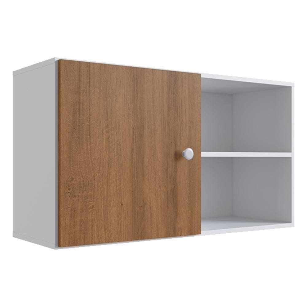 Armario Suspenso Compacto 90cm Branco Mel Proddy Branco Mel