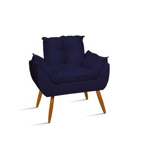 Cadeira Decorativa Para Quarto Balaqui Decor Azul Marinho