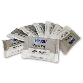 Fita Pvc S-adesivo 100mm X 10m Para Tubo 8 Unidades