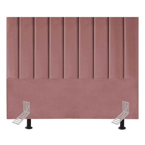 Cabeceira Estofada De Cama Casal 140 Cm Eloá Suede E Frame rosé