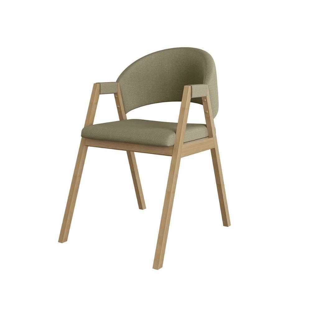 Cadeira Suellen Luxo Reforçada Para Mesa De Jantar Linho Bege