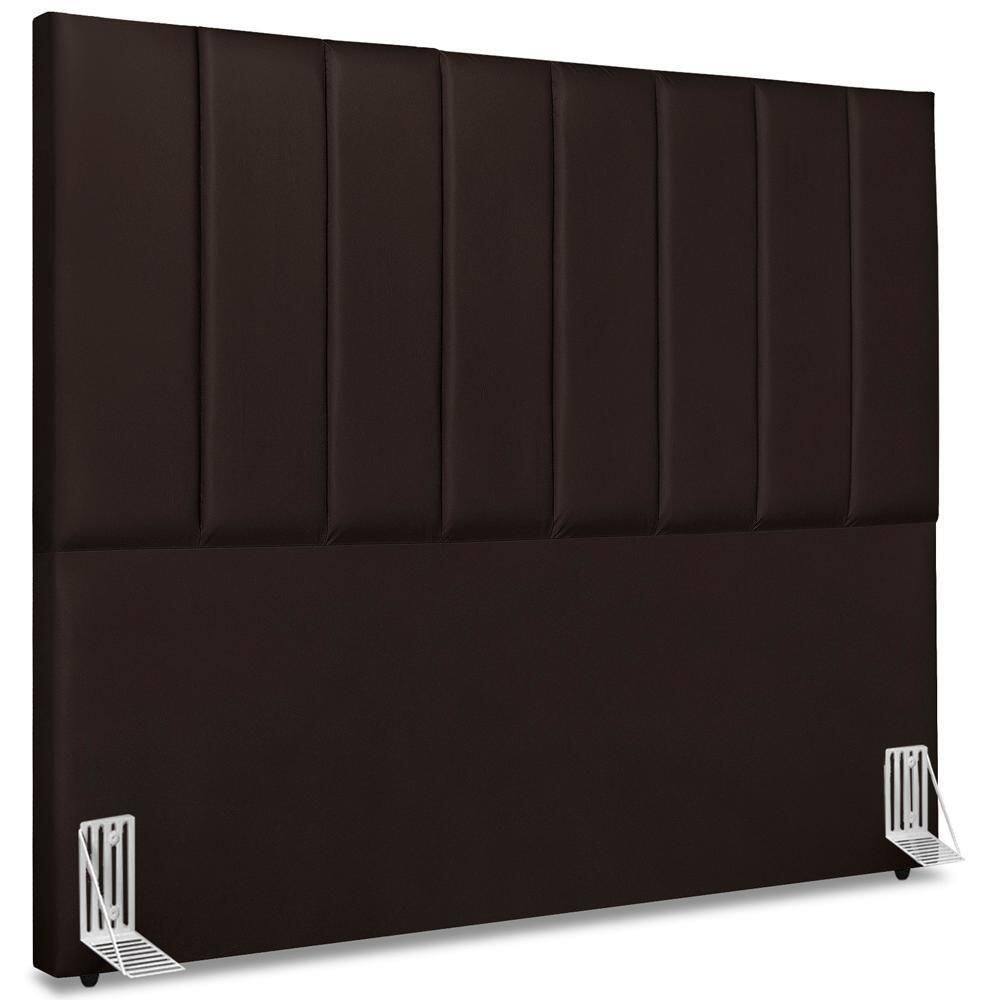 Cabeceira Queen 160cm Allia Corano Marrom Rm Marrom