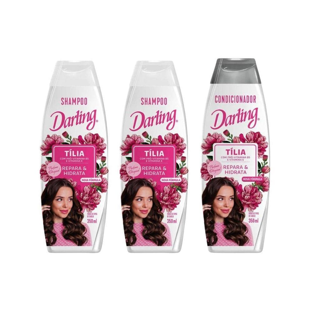 Kit Darling Tilia 2 Shampoos 350Ml + 1 Condicionador 350Ml