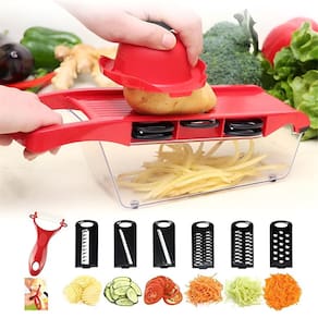 Fatiador De Legumes Mandoline 10 Em 1 Profissional Ralador