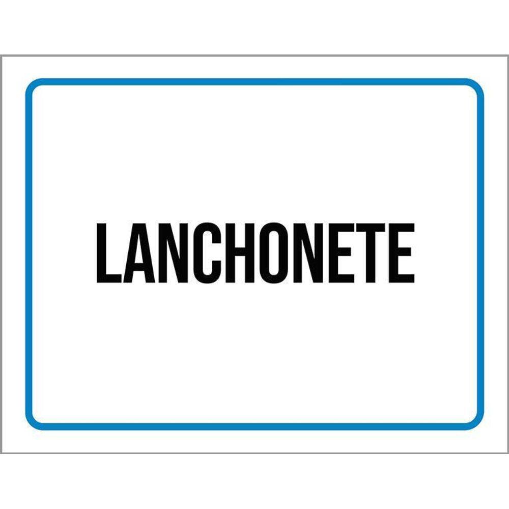 Kit 3 Placas Ambiente Sinalização Setor Lanchonete