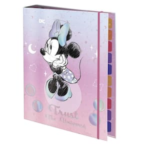 Fichário Universitário Dac Com Elástico Disney Minnie Rosa