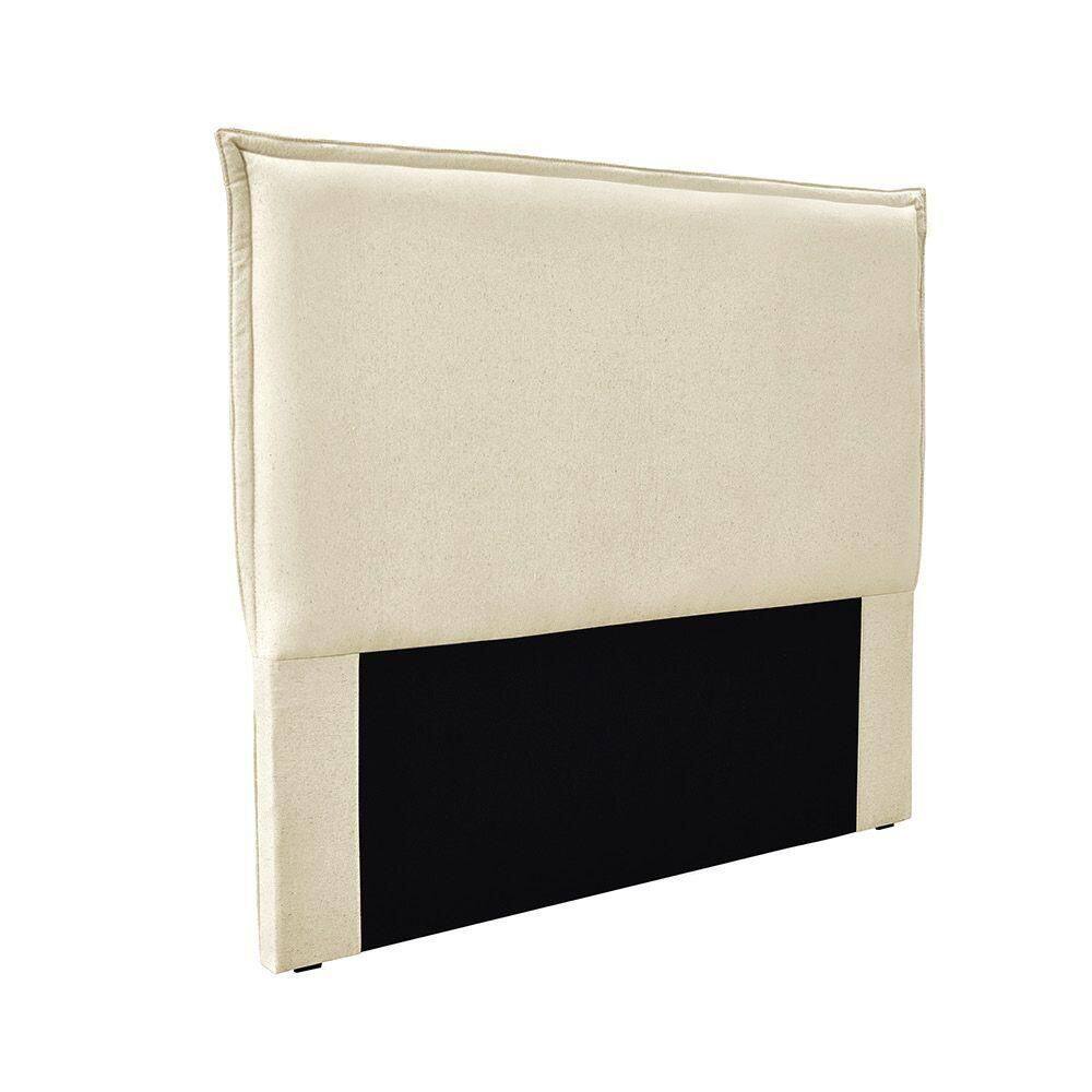 Cabeceira Cama Box Queen 160 Cm Garden Linho S04 Cor Perola
