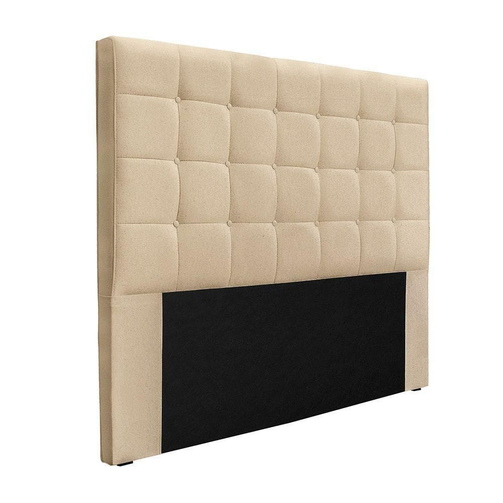 Cabeceira Cama Box Solteiro 90 Cm Verona Linho S04 Cor Dourado