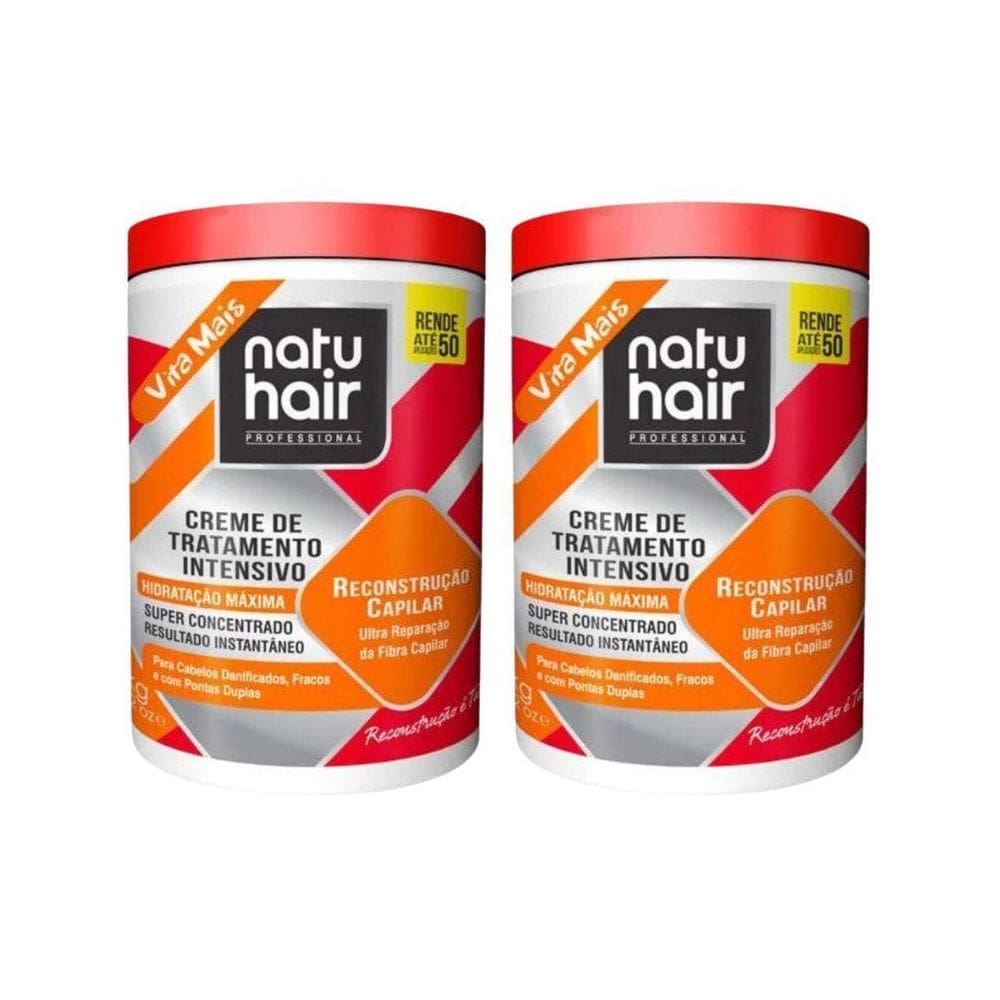 Creme De Tratamento Natuhair 1K Reconstruçao Capilar - 2Un