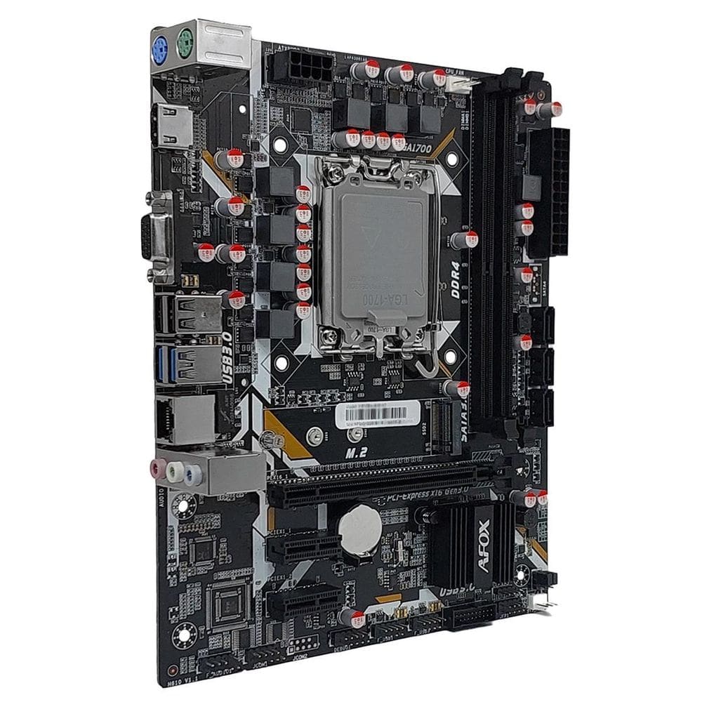 Placa Mãe Afox H610, Intel Lga1700, Ddr4 - Ih610D4-Ma5-V2