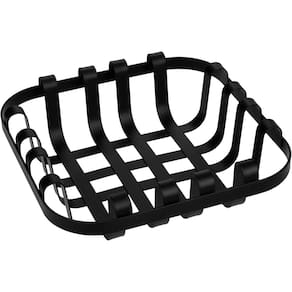 FRUTEIRA CENTRO DE MESA DECORATIVA HOME&CO METAL 5x19x19cm PRETO