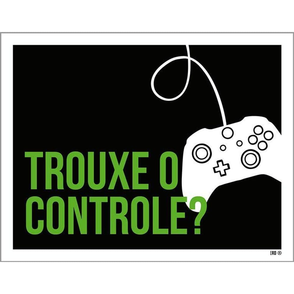 Kit 3 Placas Decorativa - Trouxe Controle Xb