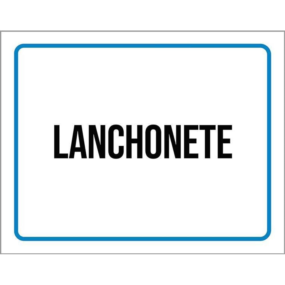 Kit 3 Placas Ambiente Sinalização Setor Lanchonete