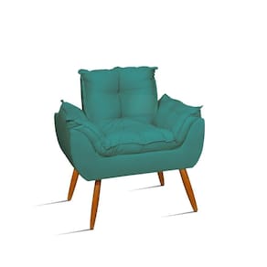 Cadeira Decorativa Para Quarto Balaqui Decor Azul Turquesa