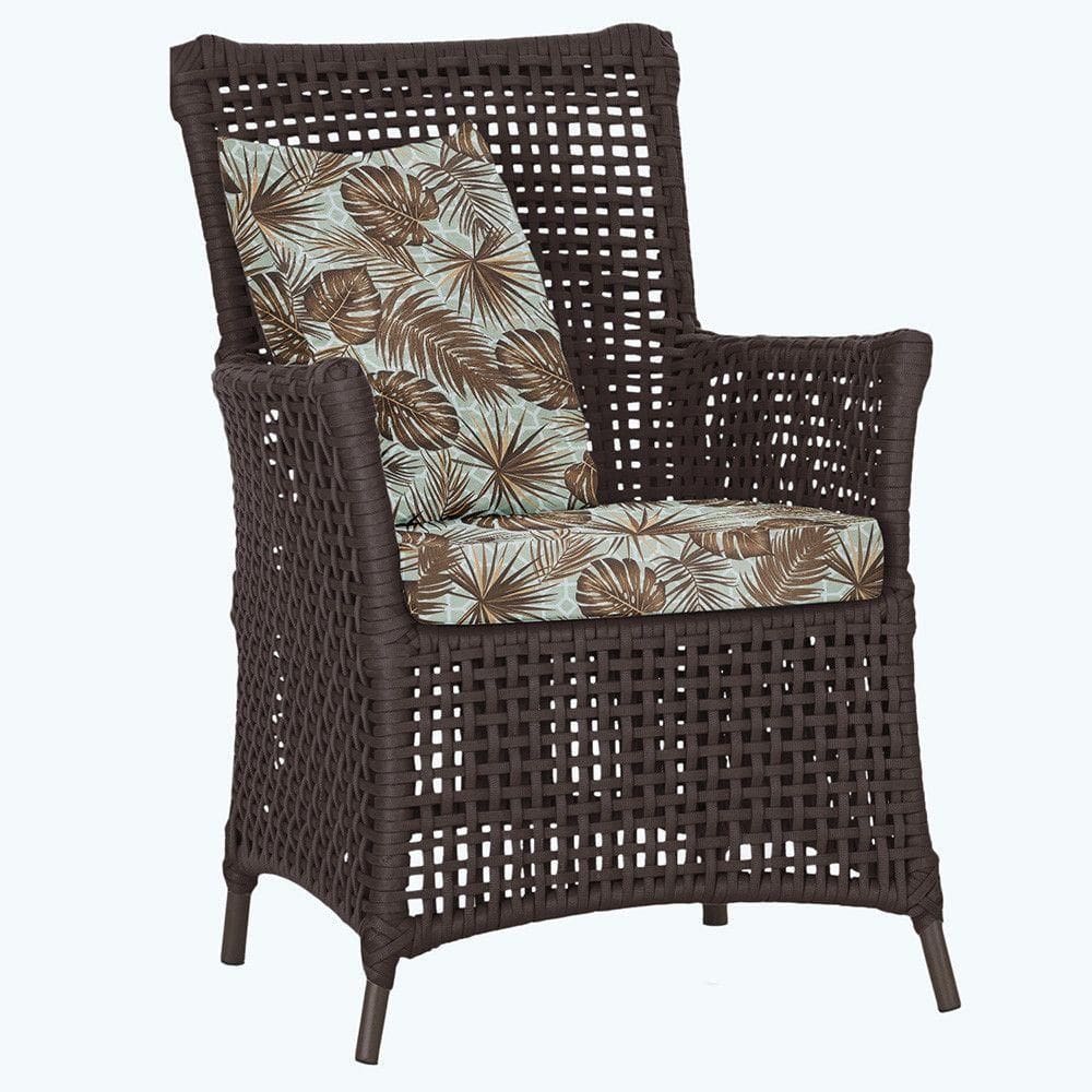 Poltrona Igapó Alumínio Pintura Marrom Corda Náutica E6 Marrom