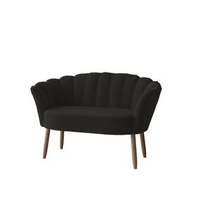 Namoradeira Flor Quarto Recepção Salao Sala Balaqui Decor Preto