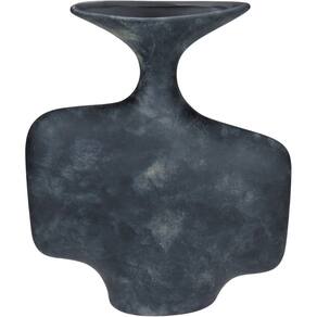 VASO DECORATIVO ENFEITE CASA GARRAFA HOME&CO CERÂMICA 27x23x8cm PRETO