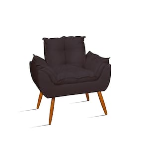 Poltrona Opala Cadeira Decorativa Balaqui Decor Cinza