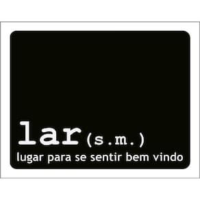 Kit 3 Placas Decorativa - Lar Seja Bem Vindo