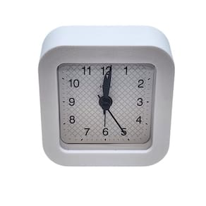Relógio Despertador Silencioso Luz Herweg 2655-021 Branco