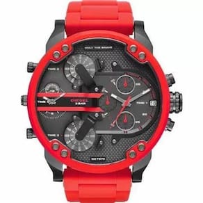 Relógio Masculino Disel Dz7370 Vermelho