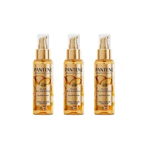 Oleo Capilar Milagroso Pantene Queratina 95Ml - Kit Com 3Un