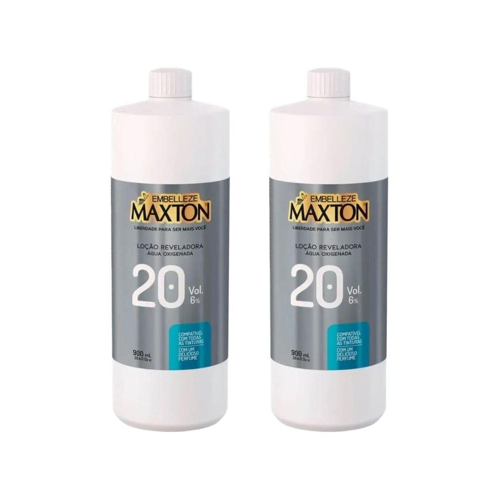 Locao Reveladora Maxton Ox 20 Vol 900Ml - Kit Com 2Un