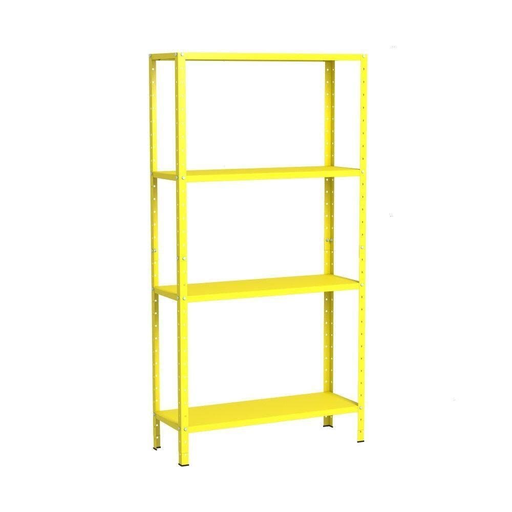 Estante Aço Multiuso 04 Prateleiras Eaf006007 Amarelo
