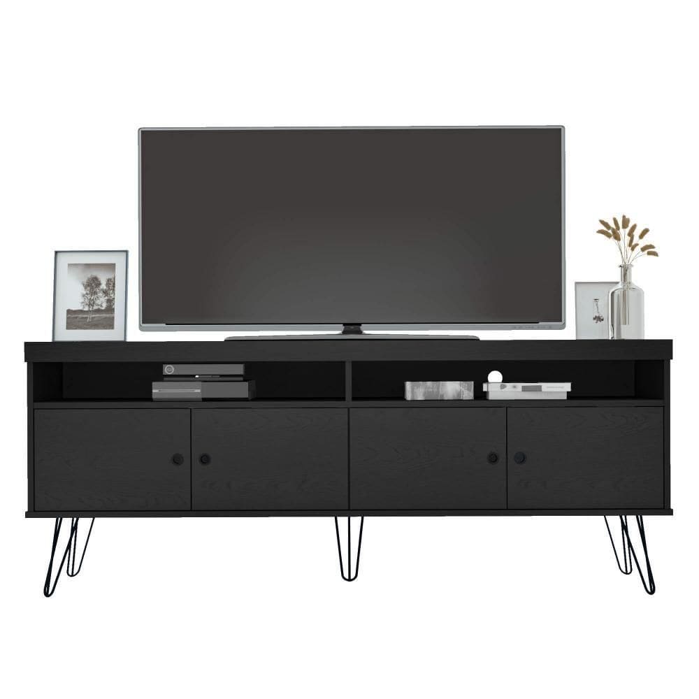 Rack Para Tv Até 60 Polegadas Liberty Preto Artely Preto Fosco
