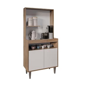 Armário 2 Portas Cantinho Do Café Rilary Para Cozinha Freijó-branco M12 - D`rossi