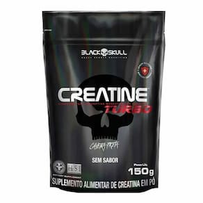 Creatine Turbo Refil 150 Gr Creatina Sem Sabor Black Skull